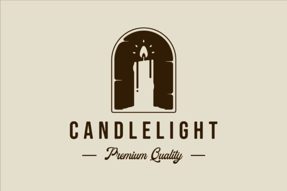 Candle Logo Vintage Vector Illustration: Graphics & Logos Review
