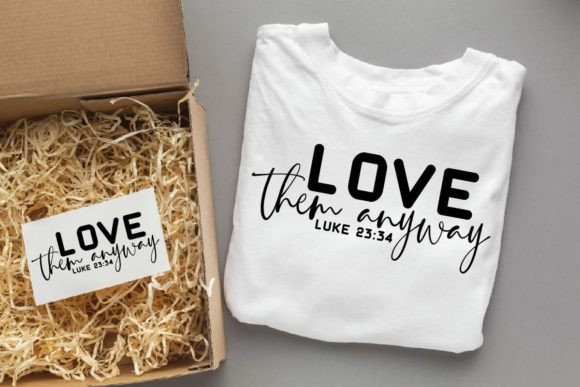 Love Them Anyway SVG: A Brand Designer's Review of This Bible Graphic for Crafts and Marketing