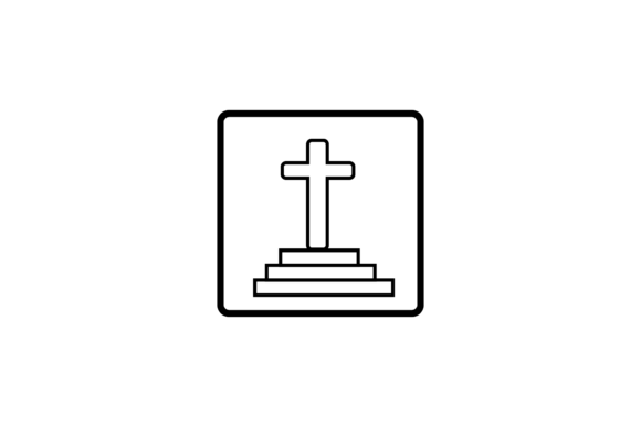 Outline-Cross: A Graphic Icon for Faith-Inspired Design