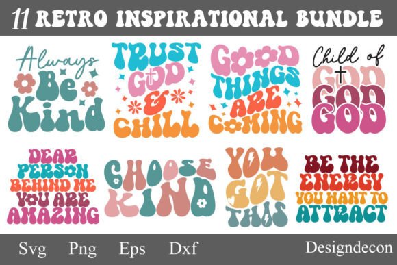 Retro Inspirational Sublimation Bundle